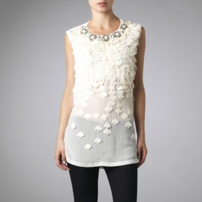 GIVENCHY Flower and crystal top
