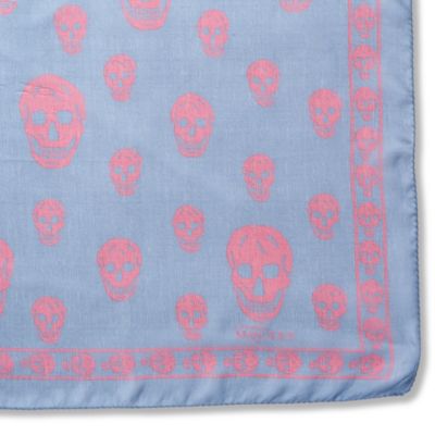 ALEXANDER MCQUEEN Chiffon skull scarf