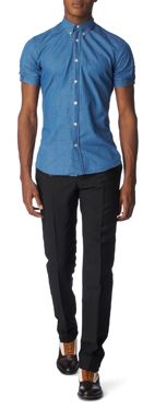 ALEXANDER MCQUEEN Brad Pitt slim fit shirt