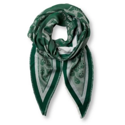 ALEXANDER MCQUEEN Raw&ndash;edged skull scarf
