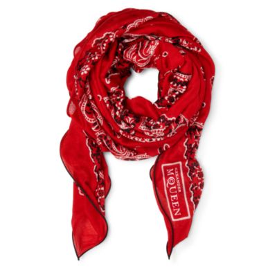 ALEXANDER MCQUEEN Print bandana scarf
