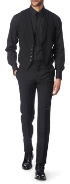 ALEXANDER MCQUEEN Contrast back waistcoat