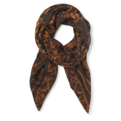 ALEXANDER MCQUEEN Ocelot print scarf