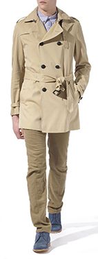 BURBERRY PRORSUM Short belted trench coat