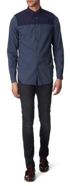 PAUL SMITH MAINLINE Contrast yoke regular fit single cuff shirt