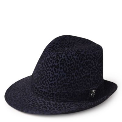 PHILIP TREACY Leopard side sweep hat