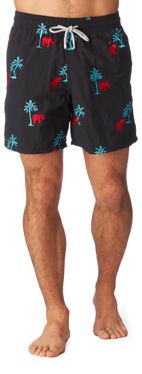 VILEBREQUIN Mistral Elephant&ndash;embroidered swim shorts
