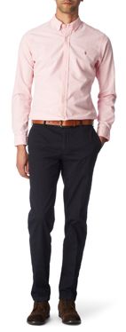 RALPH LAUREN Embroidered&ndash;logo custom&ndash;fit single cuff shirt