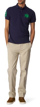 RALPH LAUREN Custom&ndash;fit Dual Match polo shirt
