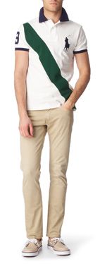 RALPH LAUREN Custom&ndash;fit sash polo shirt