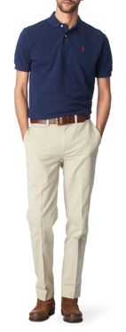 RALPH LAUREN Classic weathered mesh polo shirt
