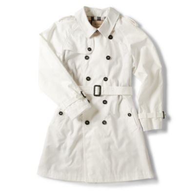BURBERRY White trench coat