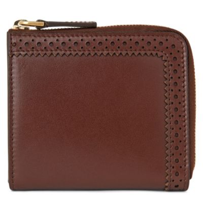 ALEXANDER MCQUEEN Brogue detail coin wallet