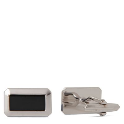 LANVIN Rectangle stone cufflinks