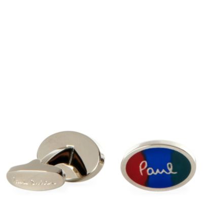 PAUL SMITH ACCESSORIES Blurred Stripe cufflinks
