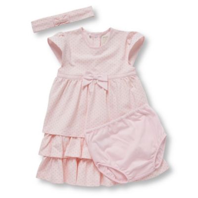 EMILE ET ROSE Spotted dress and hairband set 3-24 months