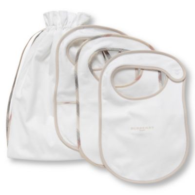 BURBERRY Three bibs in a bag set