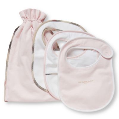 BURBERRY Three bibs in a bag set