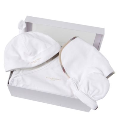 BURBERRY Four-piece gift set 1-3 months