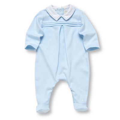 EMILE ET ROSE Pleated-yoke baby-grow 0-6 months
