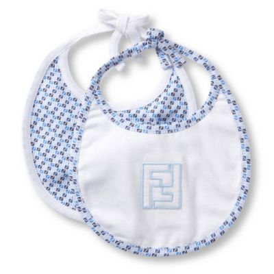 FENDI Set of two printed bibs