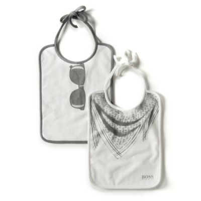 BOSS Set of two printed bibs