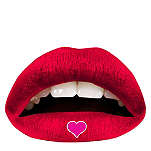 VIOLENT LIPS Temporary lip tattoo – red & pink heart