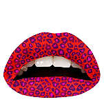 VIOLENT LIPS Temporary lip tattoo – coral cheetah