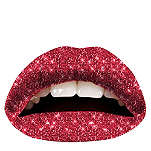 VIOLENT LIPS Temporary lip tattoo – red glitterati