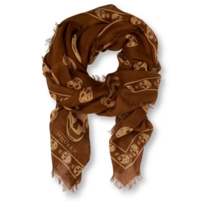 ALEXANDER MCQUEEN Skull-print pashmina