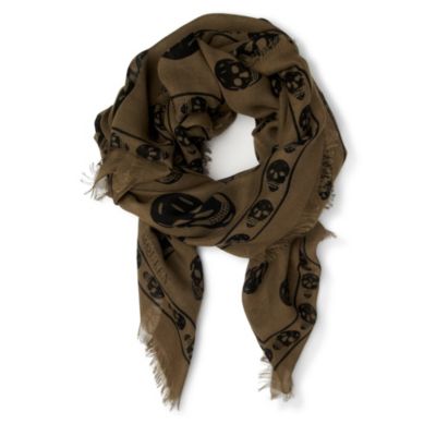 ALEXANDER MCQUEEN Skull-print pashmina
