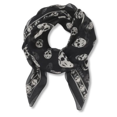 ALEXANDER MCQUEEN Skull-print scarf
