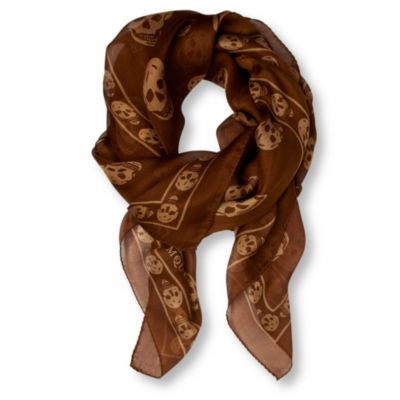 ALEXANDER MCQUEEN Skull-print scarf