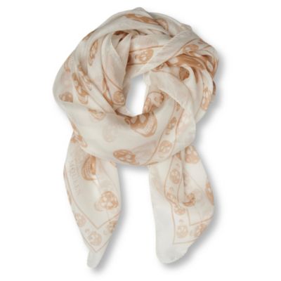 ALEXANDER MCQUEEN Skull-print scarf