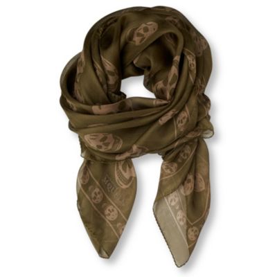 ALEXANDER MCQUEEN Skull-print scarf