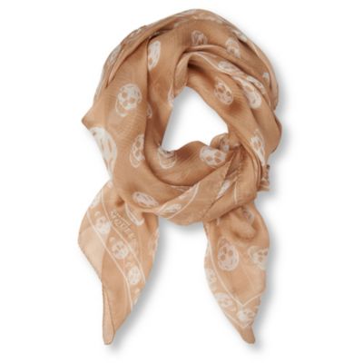 ALEXANDER MCQUEEN Skull-print scarf