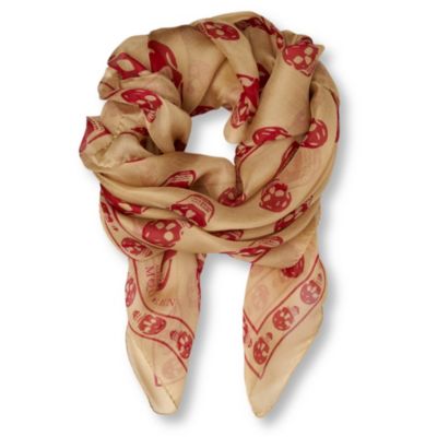 ALEXANDER MCQUEEN Skull-print scarf