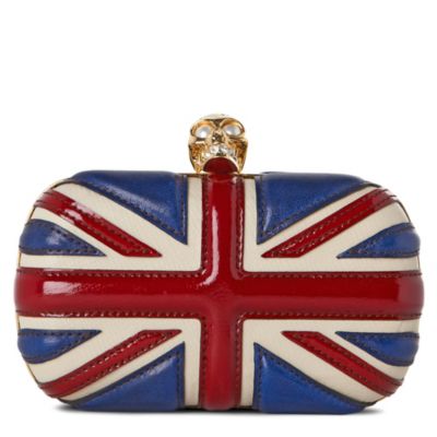 ALEXANDER MCQUEEN Britannia skull clutch