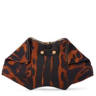 ALEXANDER MCQUEEN De&ndash;Manta twill clutch