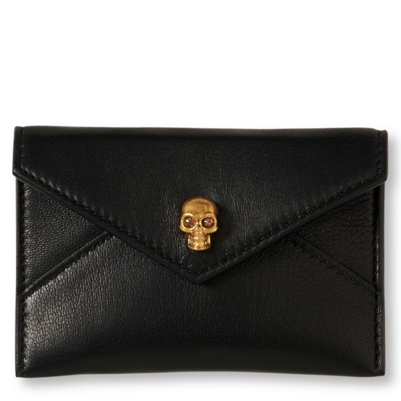 Skull envelope card holder   ALEXANDER MCQUEEN   Purses   Handbags 