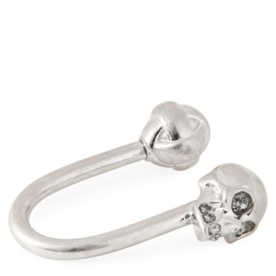 ALEXANDER MCQUEEN Skull loop keyring