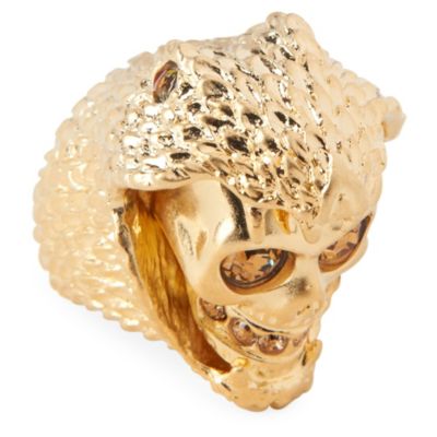 ALEXANDER MCQUEEN Snake and skull ring