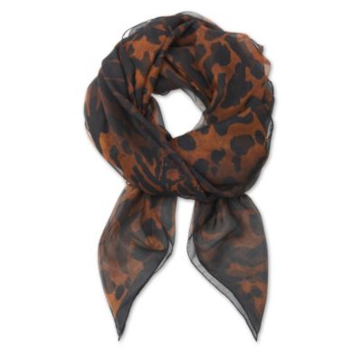 ALEXANDER MCQUEEN Ocelot-print scarf