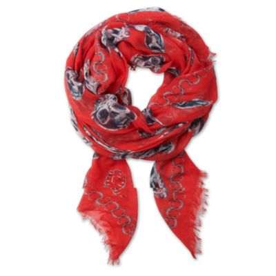 ALEXANDER MCQUEEN Snake Skull pashmina