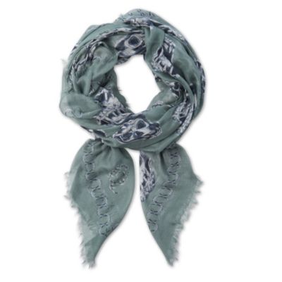 ALEXANDER MCQUEEN Skull and snake-print pashmina