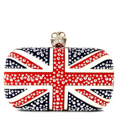 ALEXANDER MCQUEEN Union Jack box clutch