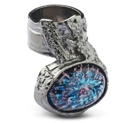 YVES SAINT LAURENT Oval ring - blue and pink