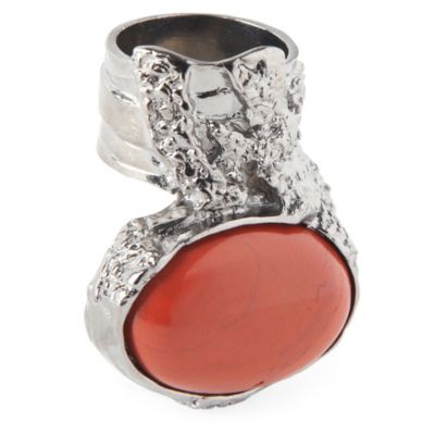 YVES SAINT LAURENT Oval ring &ndash; rust