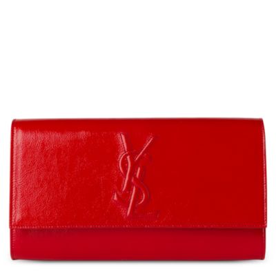 YVES SAINT LAURENT Belle de Jour large patent clutch