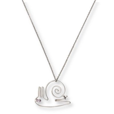 HILLIER Snail silver necklace